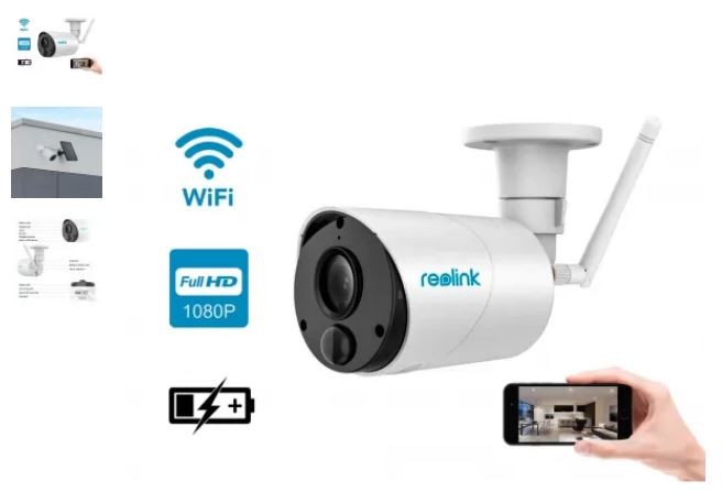 WiFi belaidė kamera Reolink Argus Eco