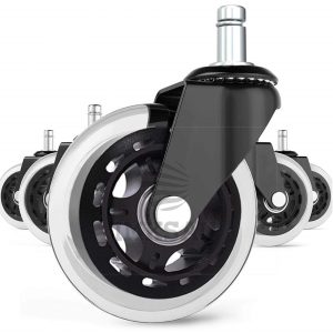 Žaidimų ir biuro kėdės guminiai ratukai (5)