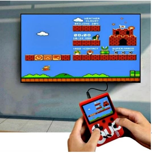 RETRO KLASIKINIS NEŠIOJAMAS ŽAIDIMŲ KOMPIUTERIS - SUP 2