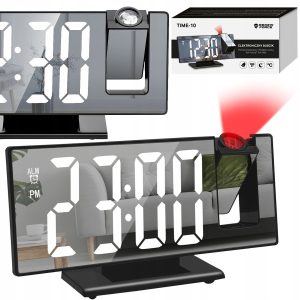 Led laikrodis projekcinis su lazeriu