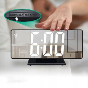 Laikrodis projektorius veidrodis LED 2