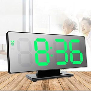 Led laikrodis žadintuvas (žalias)