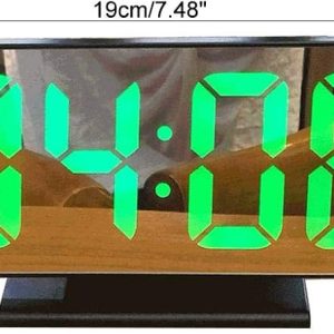 Led laikrodis žadintuvas (žalias)