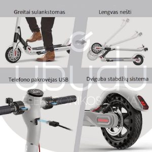 HARGOO paspirtukas sulankstytas transportavimui